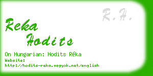 reka hodits business card
